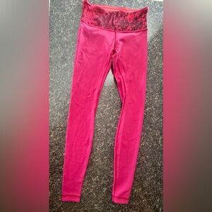 Lululemon Wunder Under III *Reversible Leggings Women’s 4 Pink Snake Skin Gym